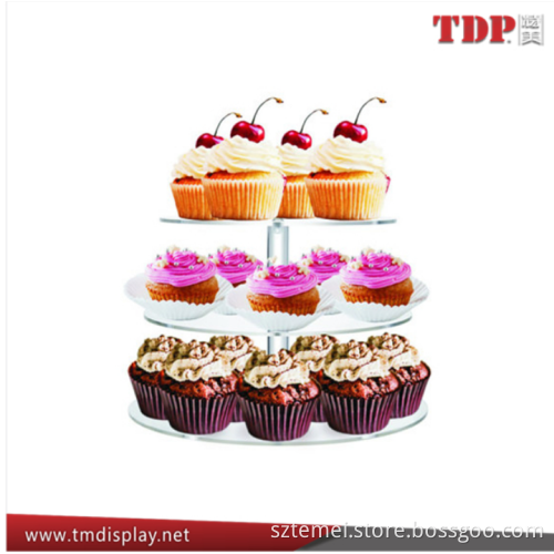 16 inch cake stand tiered plastic cake stand 3-layer cake stand clear cascade cake stand 3 tier cake stand for birthday party